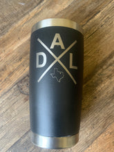 Load image into Gallery viewer, Dallas Texas Stainless Steel Insulated Drink Tumbler with lid 20 ounce