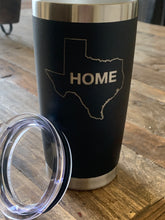 Load image into Gallery viewer, Texas "HOME" Stainless Steel Insulated Drink Tumbler with lid 20 ounce