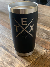 Load image into Gallery viewer, Texas "TEX" Stainless Steel Insulated Drink Tumbler with lid 20 ounce