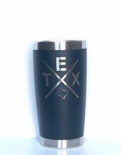 Load image into Gallery viewer, Texas "TEX" Stainless Steel Insulated Drink Tumbler with lid 20 ounce