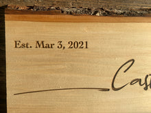 Load image into Gallery viewer, 23" Live Edge Charcuterie Board Style "B"