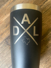 Load image into Gallery viewer, Dallas Texas Stainless Steel Insulated Drink Tumbler with lid 20 ounce
