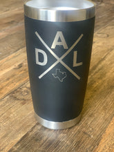 Load image into Gallery viewer, Dallas Texas Stainless Steel Insulated Drink Tumbler with lid 20 ounce
